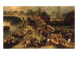 Buy A Feast in a Village near a Lake at AllPosters.com