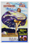 Affair in Trinidad, Australian Movie Poster, 1952