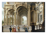 Buy Figures outside a Palace in Renaissance Style at AllPosters.com