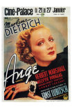 Angel, Belgian Movie Poster, 1937