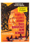 Bridge on the River Kwai, German Movie Poster, 1958