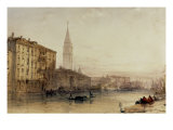 Buy On the Grand Canal, Venice - An Evening View at AllPosters.com