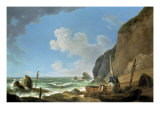 Fishermen on the Shore (An Approaching Storm)