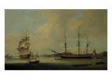 Buy The US Ship 'Granville' off Deptford, 1799 at AllPosters.com