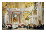 Buy The Interior of St Peter's, Rome, 1844 at AllPosters.com