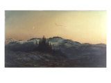Buy Snow-covered Mountain in Stormy Night, 1879 at AllPosters.com