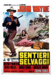 The Searchers, Italian Movie Poster, 1956