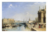 View of the Riva Degli Schiavoni and Bacino di San Marco from Steps of St. Maria della Salute