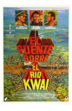 Bridge on the River Kwai, Spanish Movie Poster, 1958
