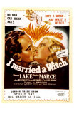 I Married a Witch, UK Movie Poster, 1942
