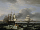 Buy British Men of War and Other Shipping off Portsmouth Harbour, 1829 at AllPosters.com