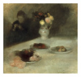 Interior with Woman Knitting