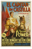 Captain From Castile, Spanish Movie Poster, 1947