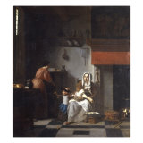 An Interior with a Woman, a Child and a Servant