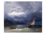 Buy Shipping in Stormy Seas, 1868 at AllPosters.com