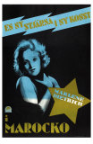 Morocco, Swedish Movie Poster, 1930