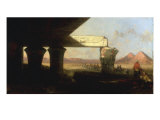Egyptiqan Landscape with a Distant View of the Pyramids, 1862