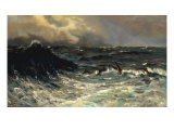 Dolphins in a Rough Sea, 1894