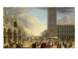Ansicht des Markusplatzes mit der Piazzetta