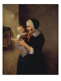 An old Woman with her Grandchild, 1864