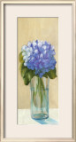 Buy Purple Flowers in Blue Vase at AllPosters.com