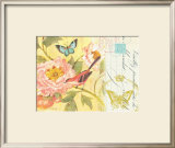 Notes of a Peony Framed Art Print