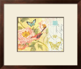 Notes of a Peony Framed Art Print