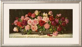 Rosen in Silberner Schale Framed Art Print