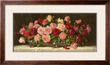 Rosen in Silberner Schale Framed Art Print