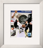 Sergei Gonchar Game 7 - 2008-09 NHL Stanley Cup Finals With Trophy
