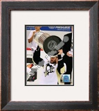 Sergei Gonchar Game 7 - 2008-09 NHL Stanley Cup Finals With Trophy