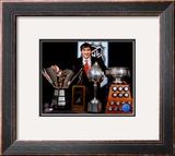 Alexander Ovechkin with 2008 Hart Trophy, Pearson Award, Ross Trophy & the Rocket Trophy