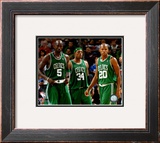Kevin Garnett , Paul Pierce, and Ray Allen