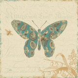 Natures Pattern II in Blue Art Print