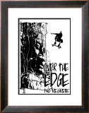 No Regrets: Over the Edge Framed Art Print