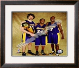 Pau Gasol, Kobe Bryant, & Lamar Odom Game 5 - 2009 NBA Finals With Championship Trophy (#31)