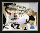 Sidney Crosby Game 7 - 2008-09 NHL Stanley Cup Finals With Trophy