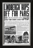 Buy The Baltimore News, May 20, 1927: Lindbergh Hops Off for Paris at AllPosters.com