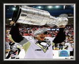 Sidney Crosby Game 7 - 2008-09 NHL Stanley Cup Finals With Trophy