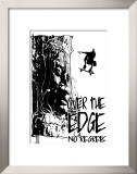 No Regrets: Over the Edge Framed Art Print