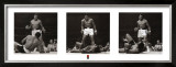 Muhammad Ali vs. Sonny Liston Triptych Framed Art Print