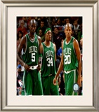 Kevin Garnett , Paul Pierce, and Ray Allen