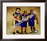 Pau Gasol, Kobe Bryant, & Lamar Odom Game 5 - 2009 NBA Finals With Championship Trophy (#31)