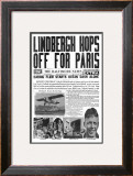 Buy The Baltimore News, May 20, 1927: Lindbergh Hops Off for Paris at AllPosters.com