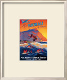 Fly to Hawaii Framed Art Print