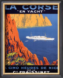 Corse En Yacht Framed Art Print
