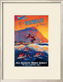 Fly to Hawaii Framed Art Print