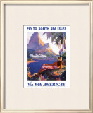 South Sea Isles via Pan Am Framed Art Print