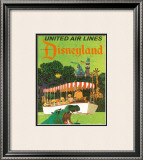 Buy United Airlines: Disneyland in Anaheim, California, c.1960's at AllPosters.com