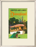 Buy United Airlines: Disneyland in Anaheim, California, c.1960's at AllPosters.com